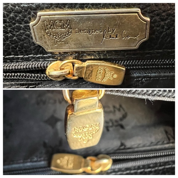 Vintage MCM Crossbody - Black Leather - Picture 11 of 16